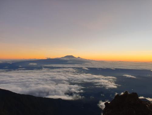 a sunrise view from 4500 meters 