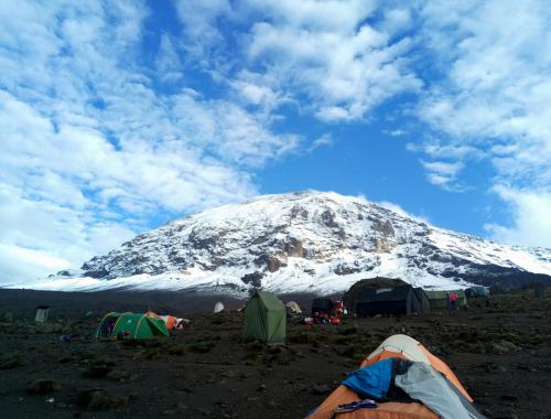 camping in mountain