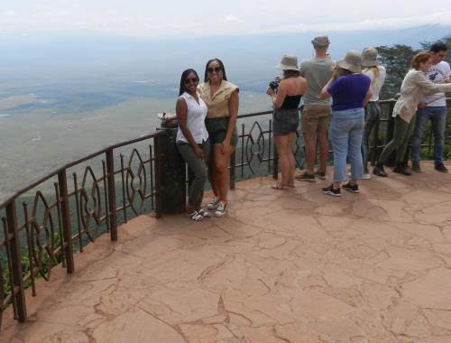 Ngorongoro Crater, a UNESCO World Heritage Site in Tanzania, is a massive volcanic caldera teeming with wildlife. Known for its rich biodiversity, it hosts the Big Five—lion, elephant, buffalo, rhino, and leopard—as well as countless other species. The crater's unique ecosystem offers a breathtaking landscape of dense forests, savannahs, and soda lakes.