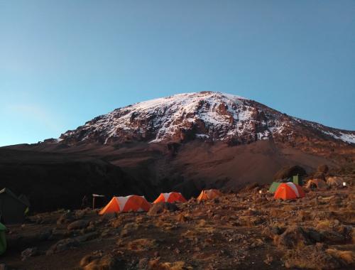 camping in mountain